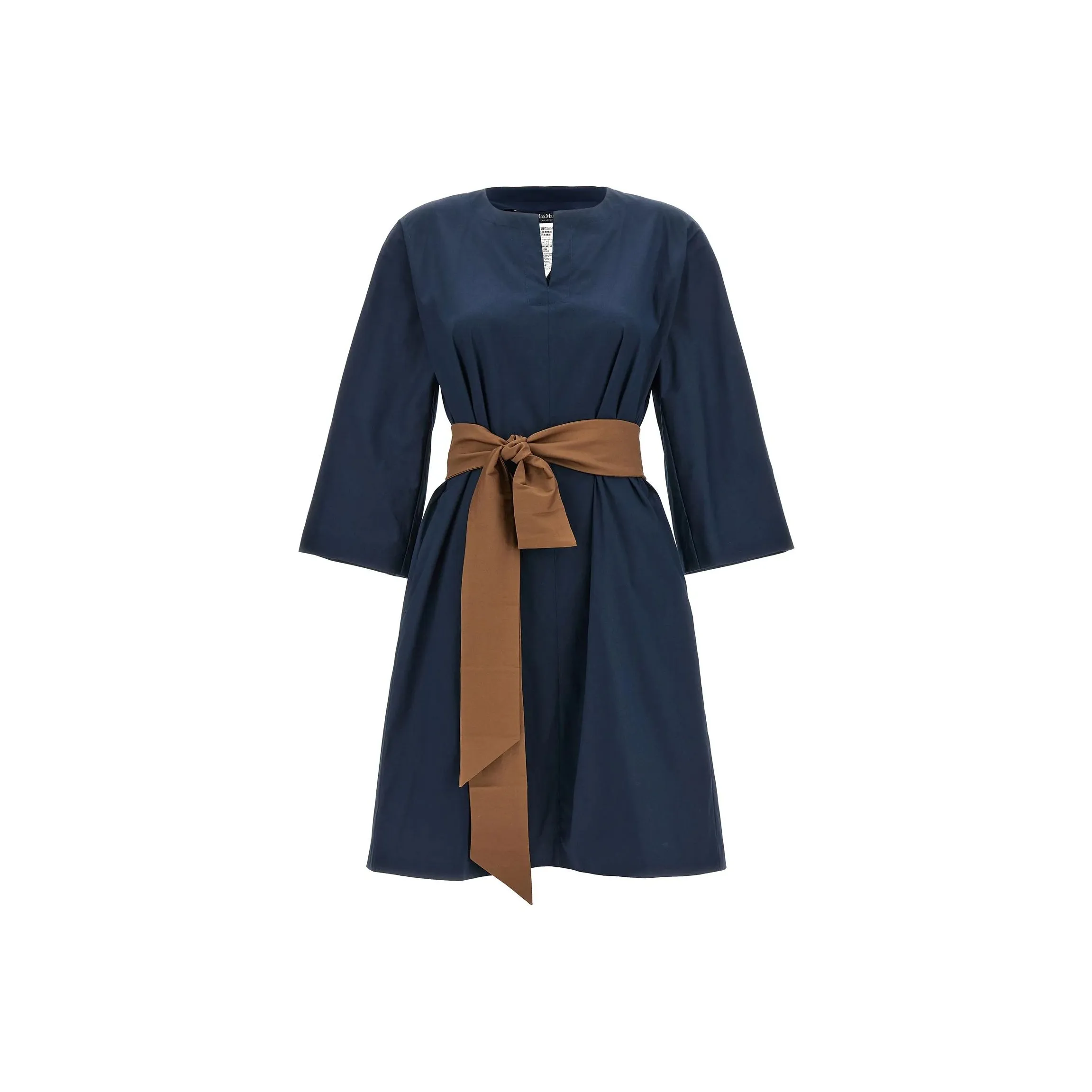 MaxMara Leila V Neck Belted Dress