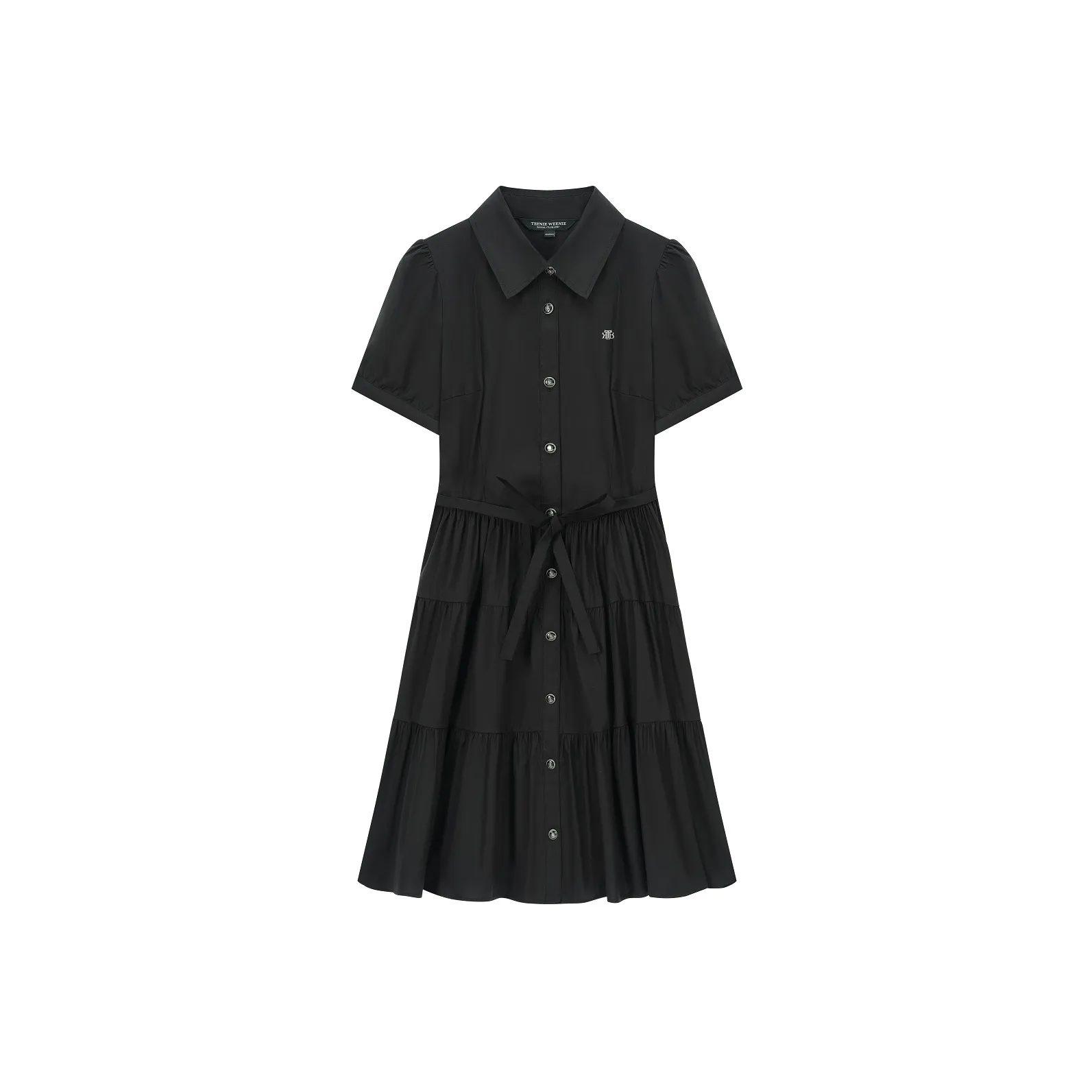 Teenie Weenie Короткий рукав Платье Женское Черное