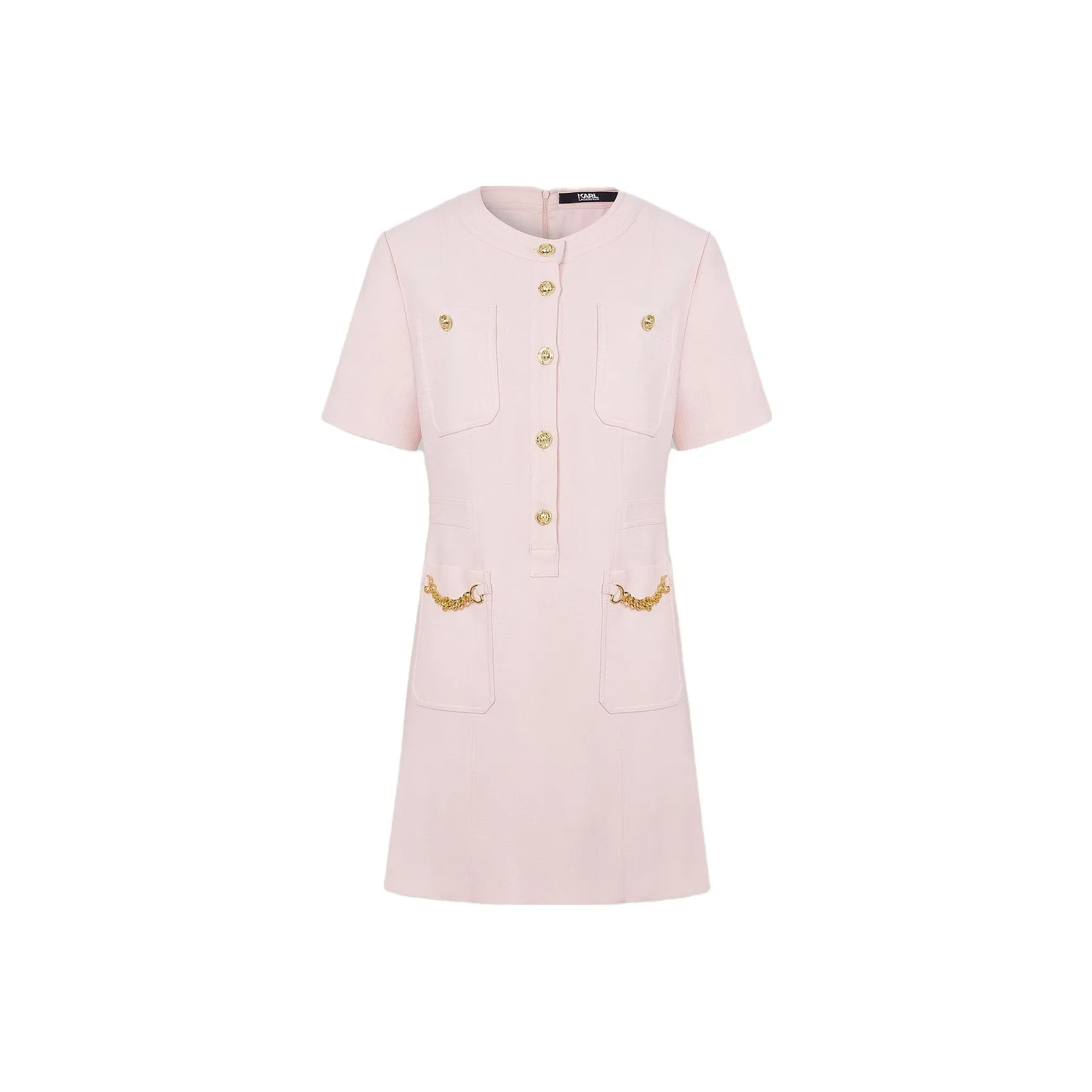 KARL LAGERFELD Короткий рукав Платье Женское Розовое