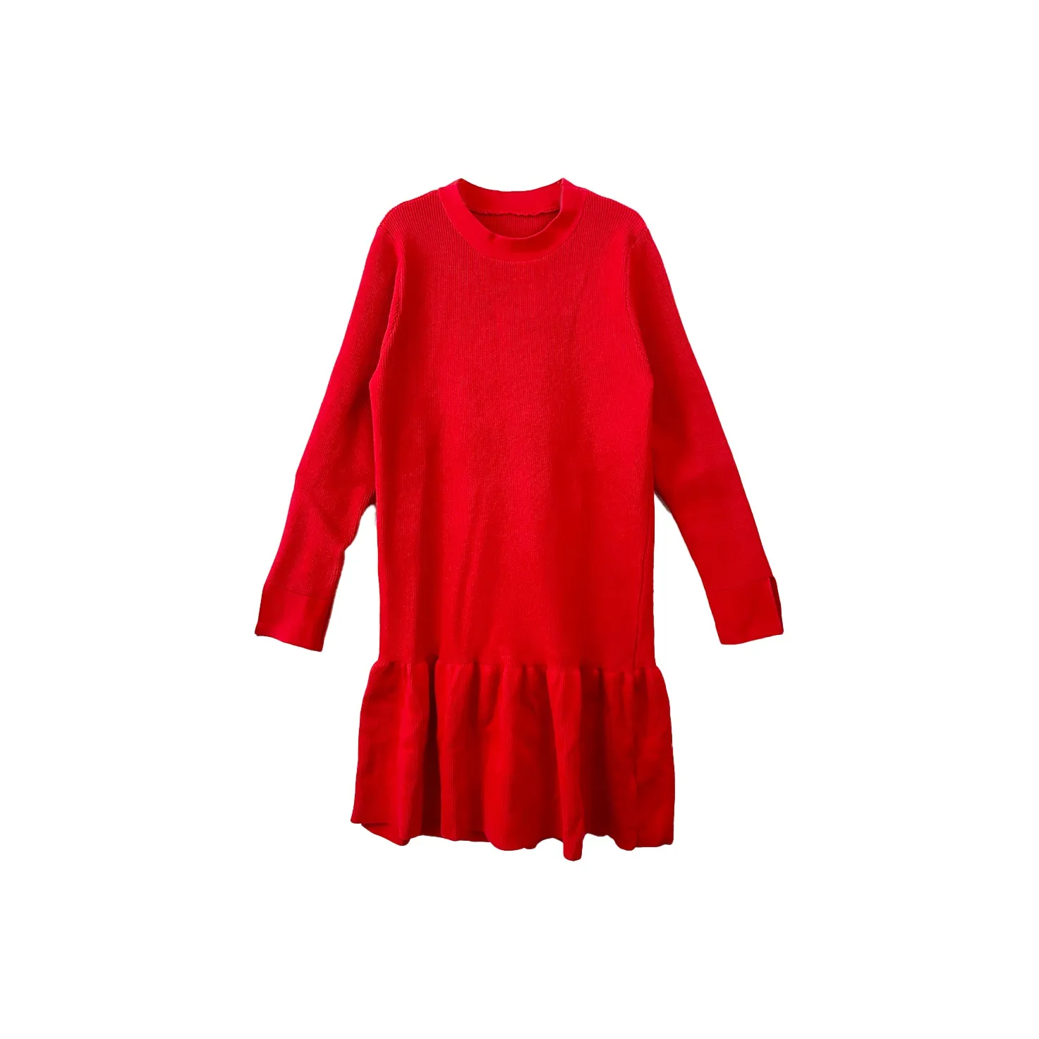 Love Elaine Длинное платье с длинными рукавами женское красное