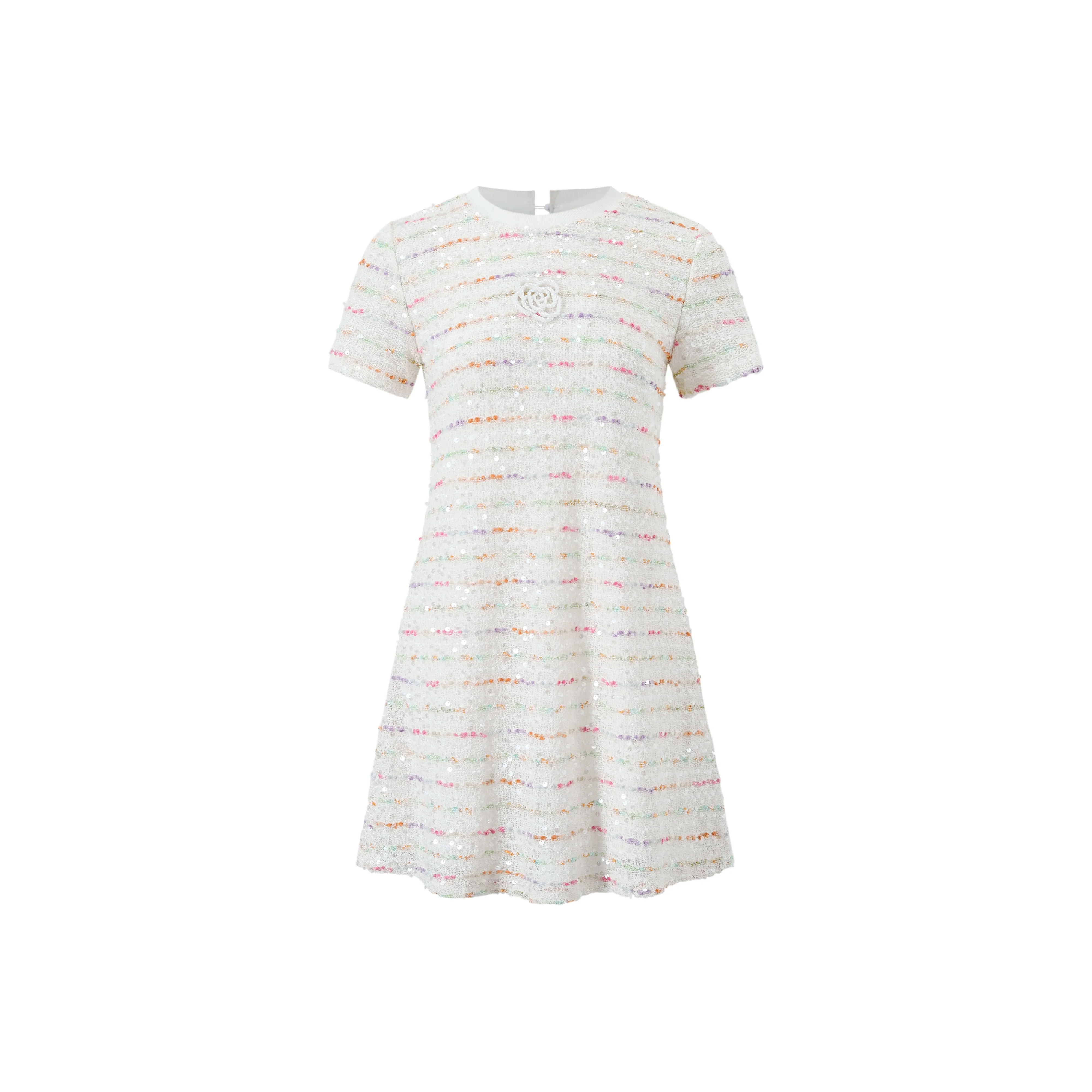 Fish Rabbits Короткий рукав Платье Женское Радужное