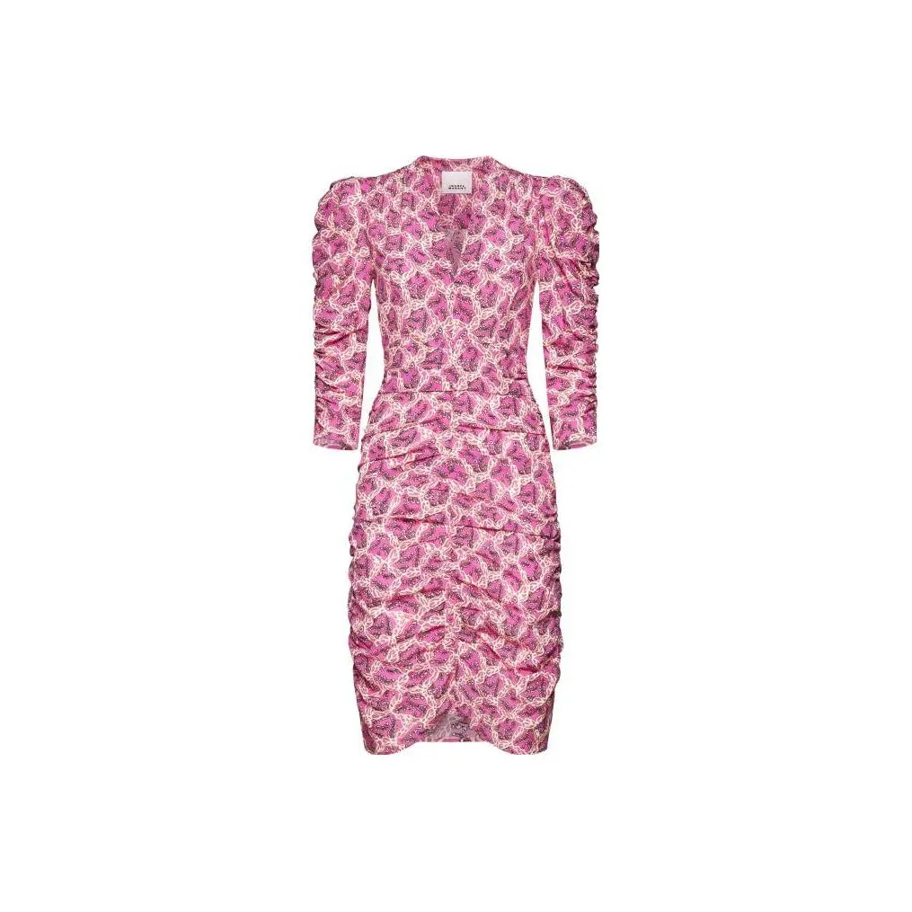 ISABEL MARANT Pattern Printed V Neck Dress