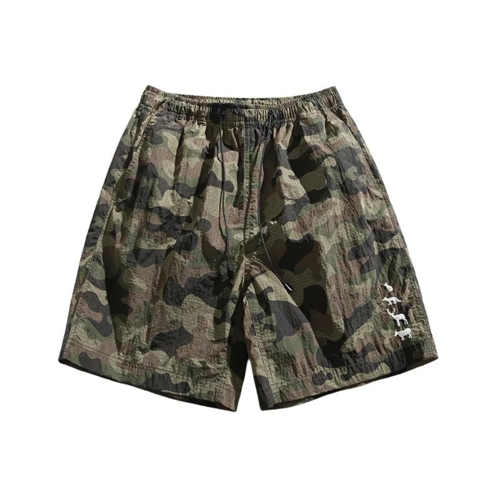 Youth Pastoral Order Повседневные шорты Унисекс Армейский камуфляж Зеленый