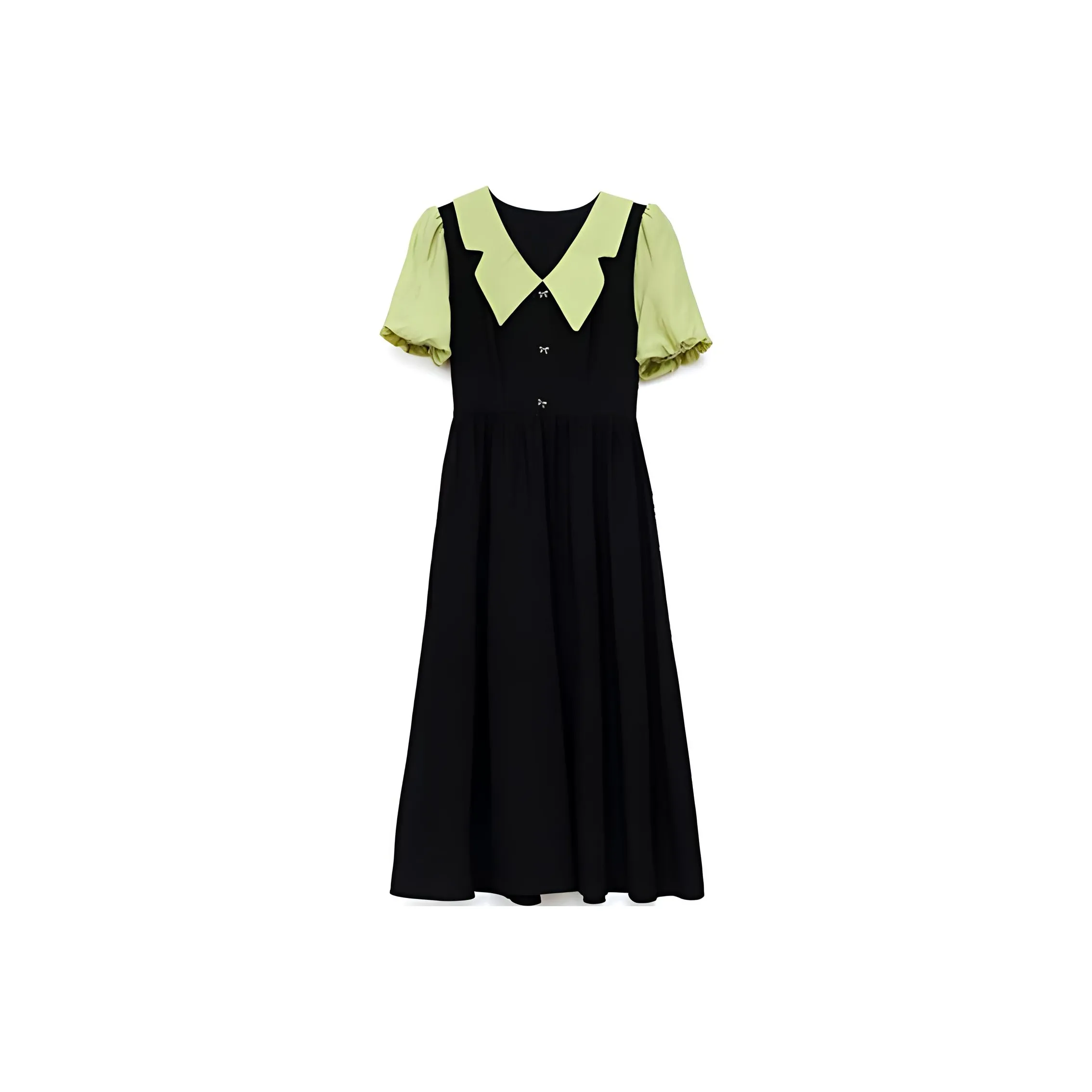 HUASJ Short Sleeved Dresses Women's Black & Color