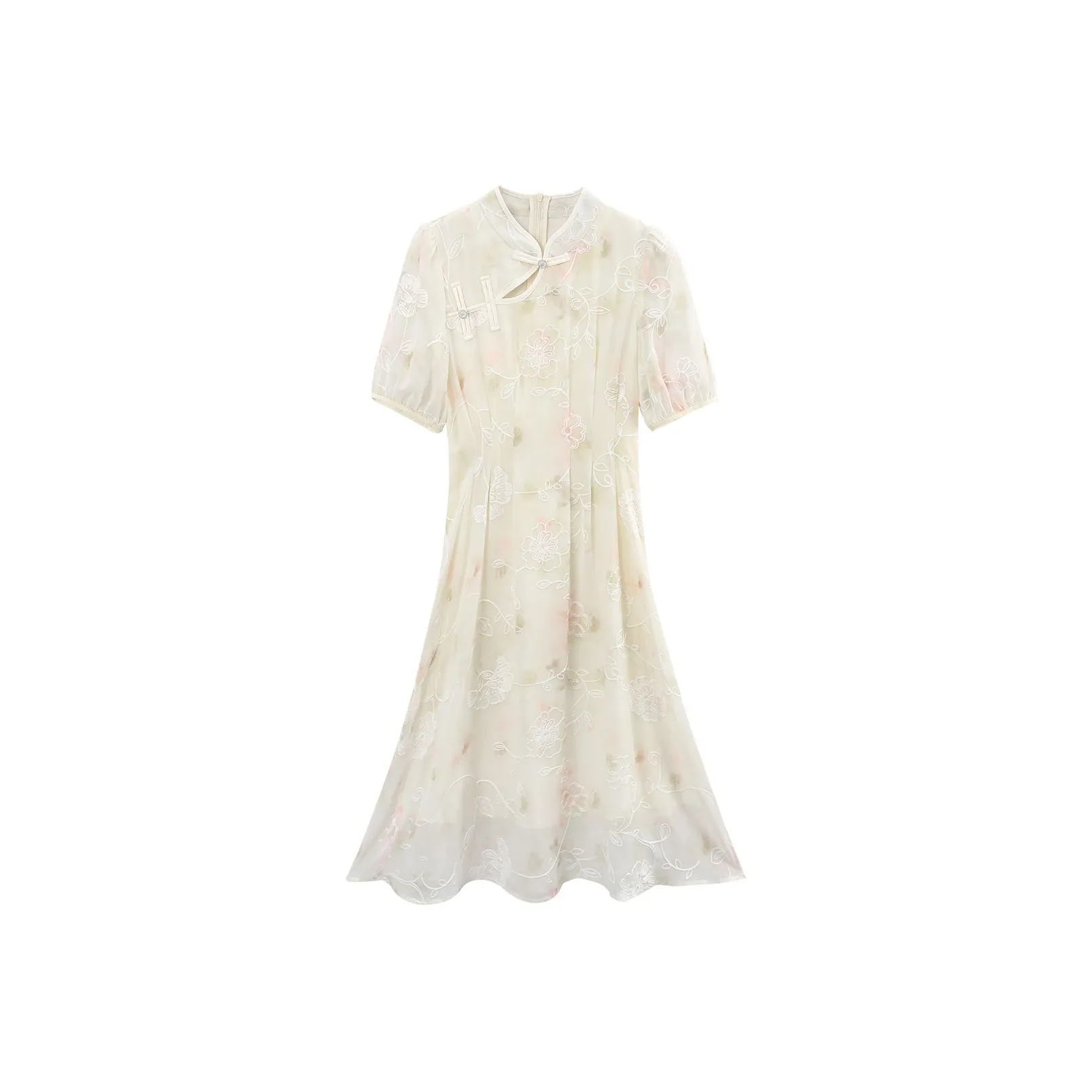 A Paradise For Awakening Short Sleeved Dress Women's Beige