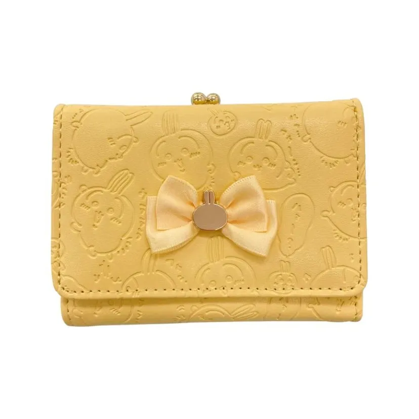 Chiikawa Синтетическая кожа Кошелек Стандартный Женский Желтый