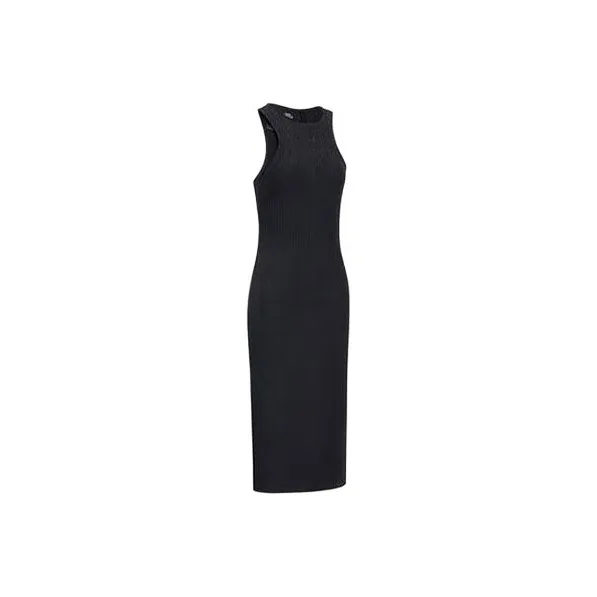 Nike SS24 Sleeveless Dress Women's Black Найк SS24 Без рукавов Платье Женское Черное