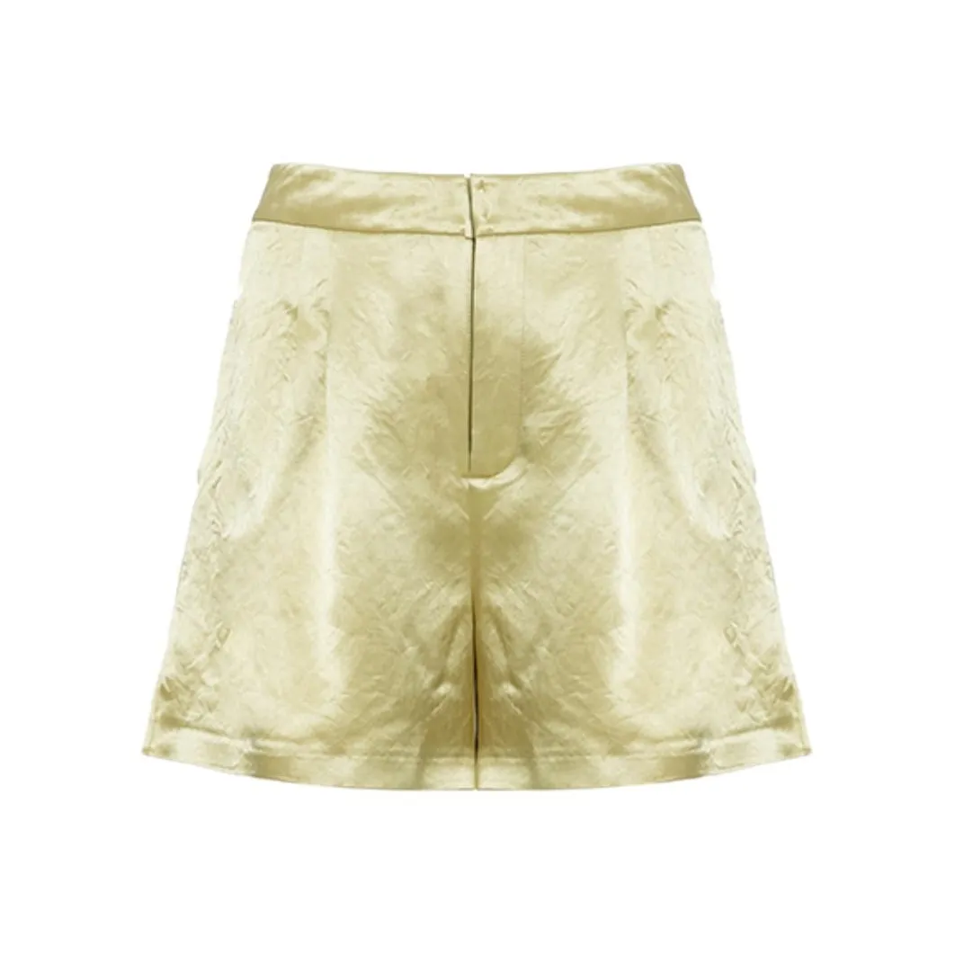 BESIONIA Casual Shorts Women's Lemon