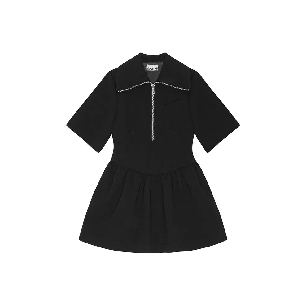 GANNI Zip up Minidress