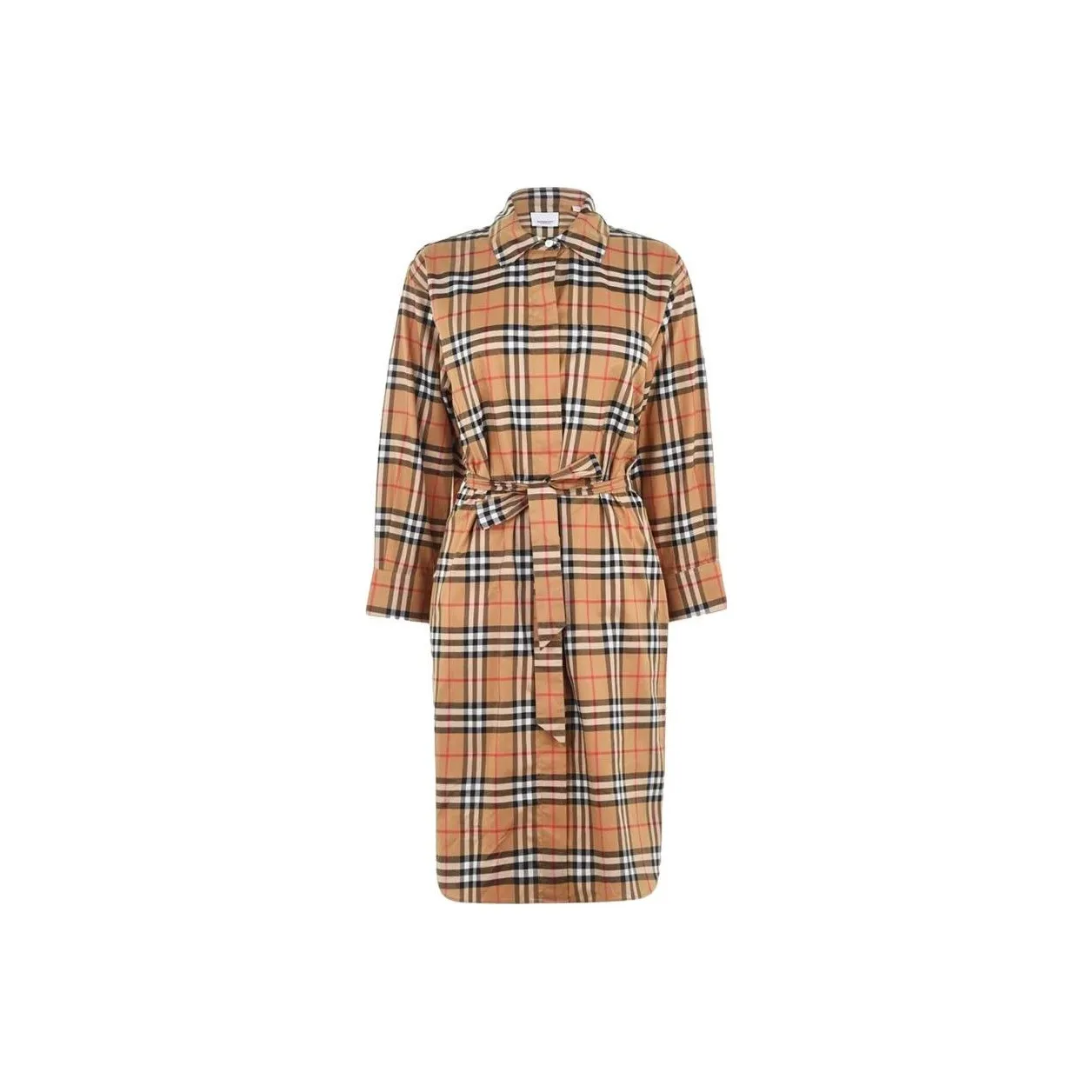 Burberry FW22 Long Sleeved Dresses Women's Antique Yellow