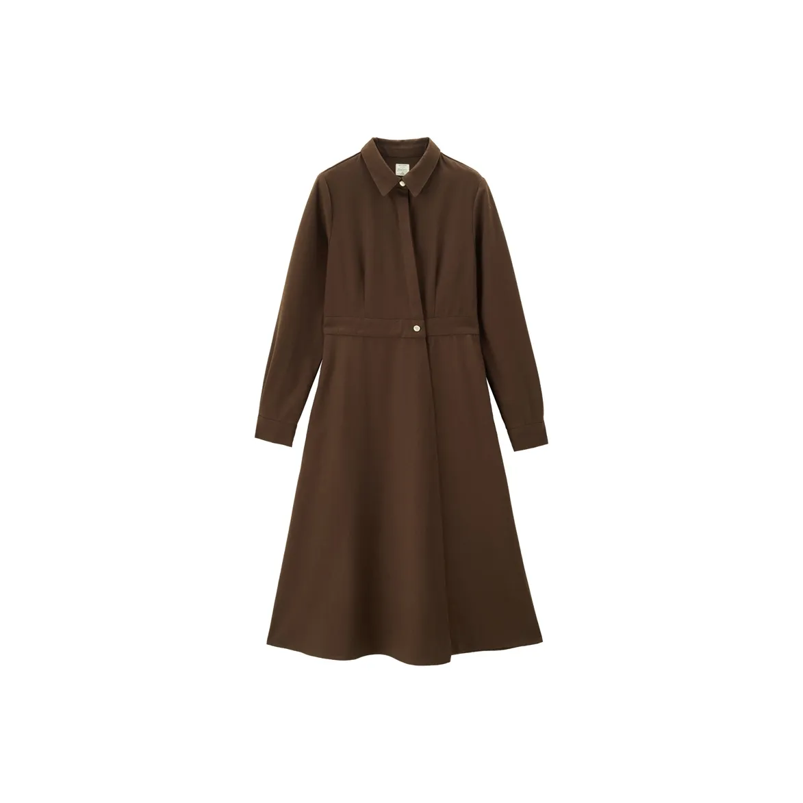 UNIQLO Long Sleeved Dresses Women's Maroon Tan