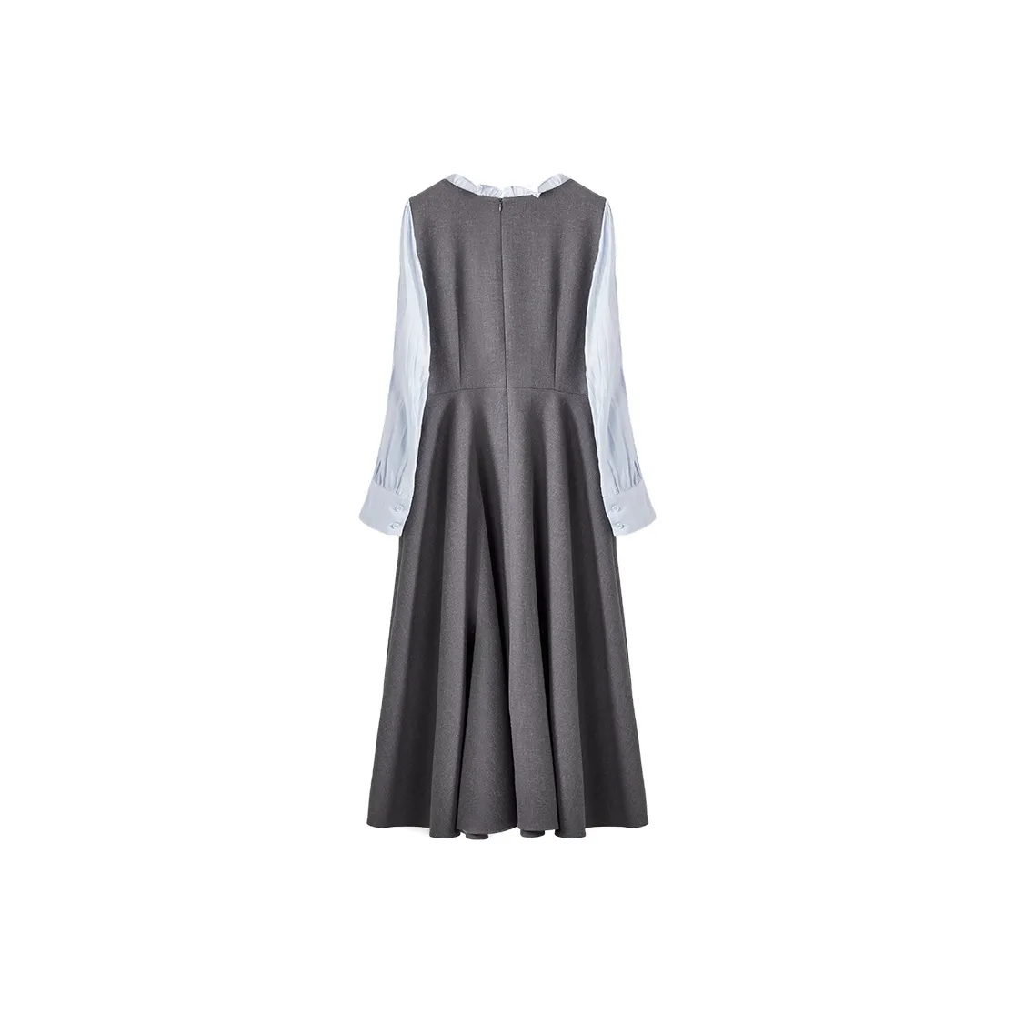 XIANGYING Long-Sleeved Dresses Women's Gray