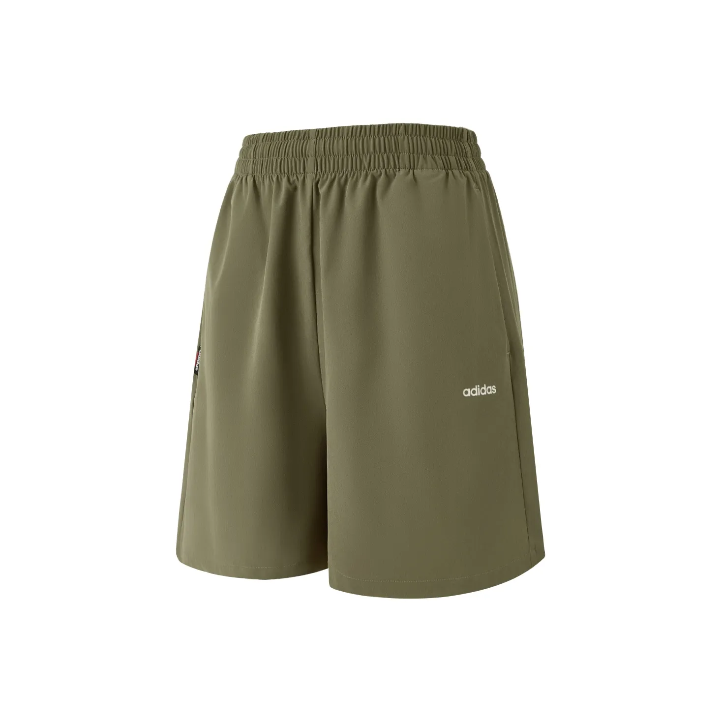 Adidas Повседневные шорты Женские Оливково-зеленый