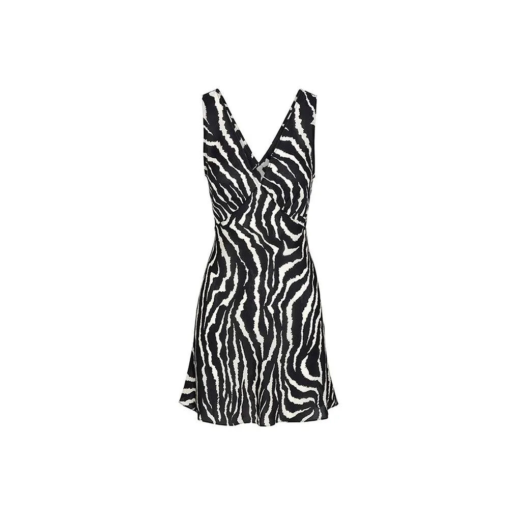 Réalisation Par Sleeveless Dresses Women's Zebra Print