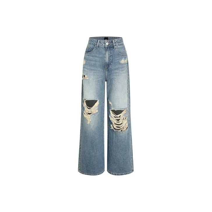 LIUREGALI Небесно-голубые Женские Джинсы