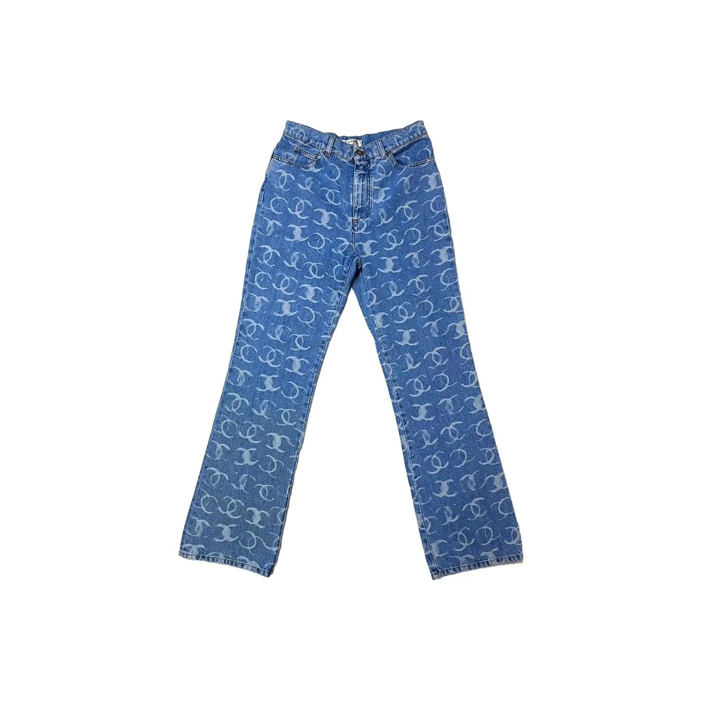 CHANEL FW23 Jeans Women's Light Blue