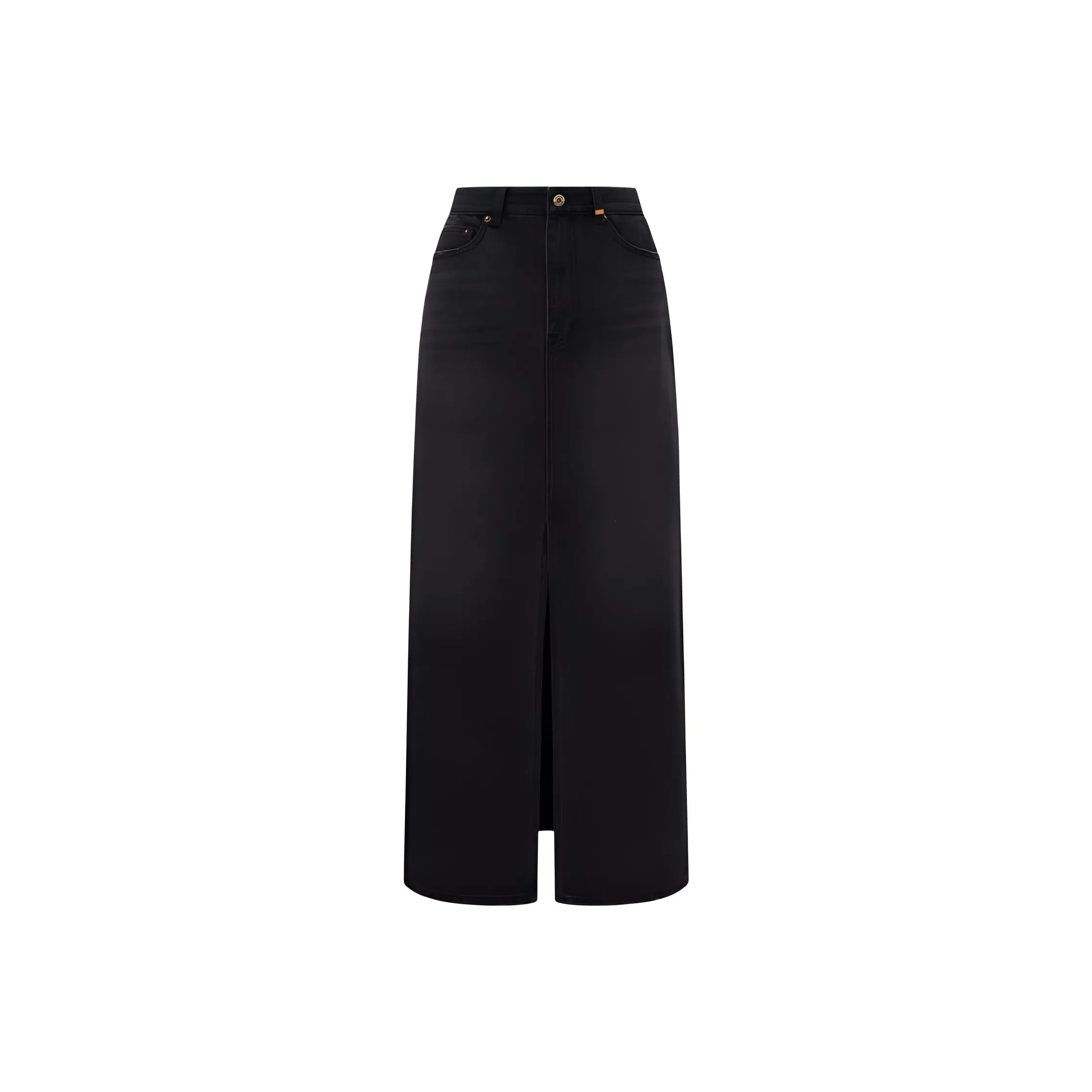 WE11DONE Denim Long Skirts Women's Black