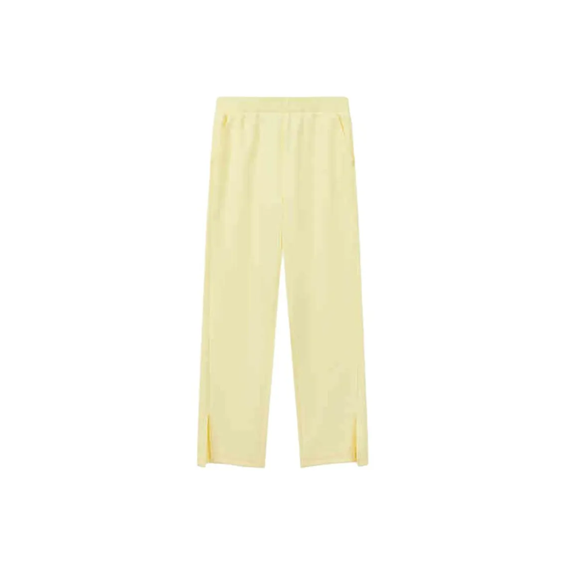 KSWISS Вязаные Брюки Женские Лимонно-Желтые