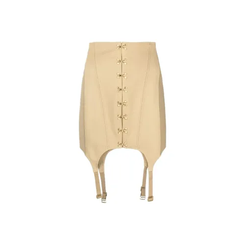 DION LEE Хаки Женские Повседневные Короткие Юбки