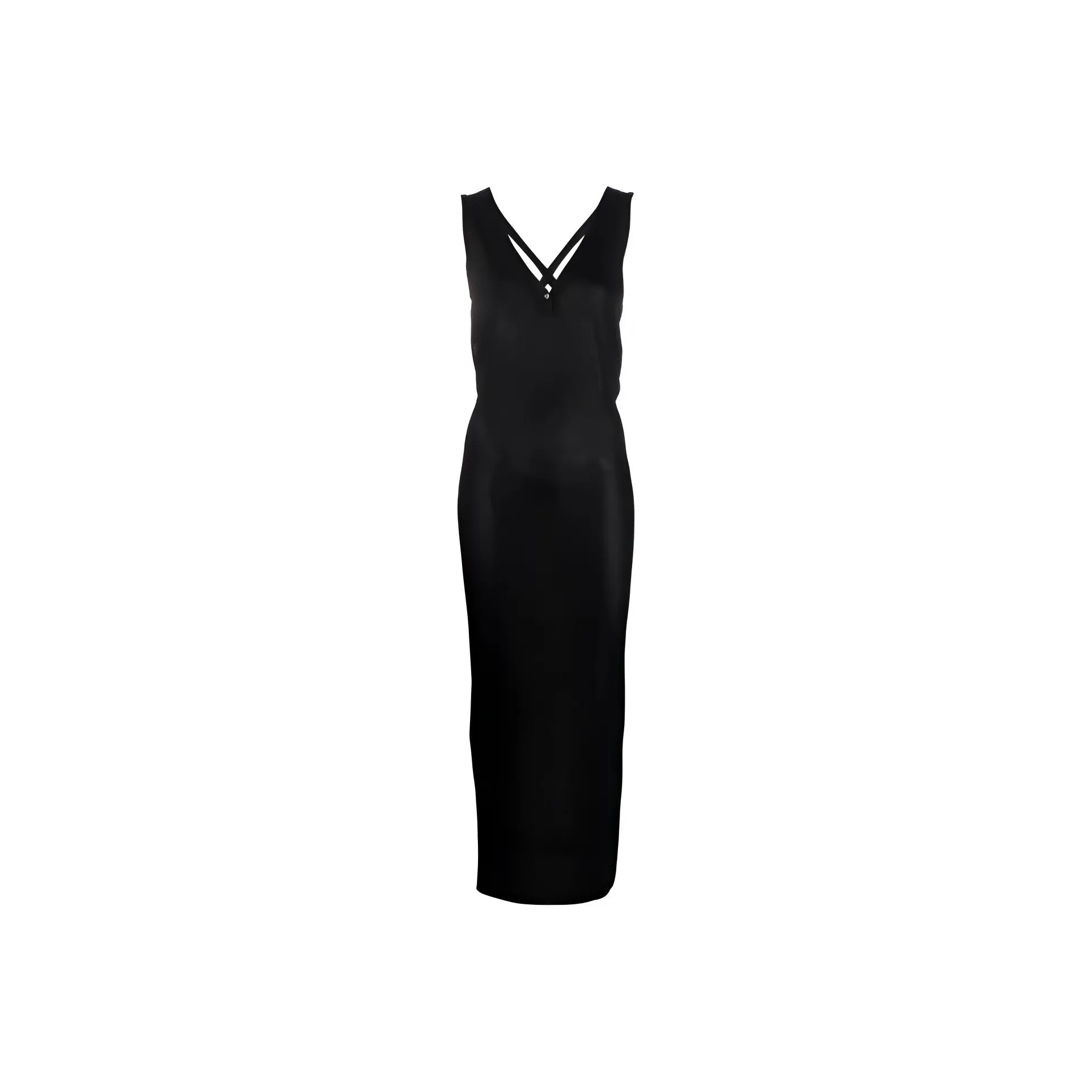 TOM FORD Sleeveless Back Crisscross Midi Dress