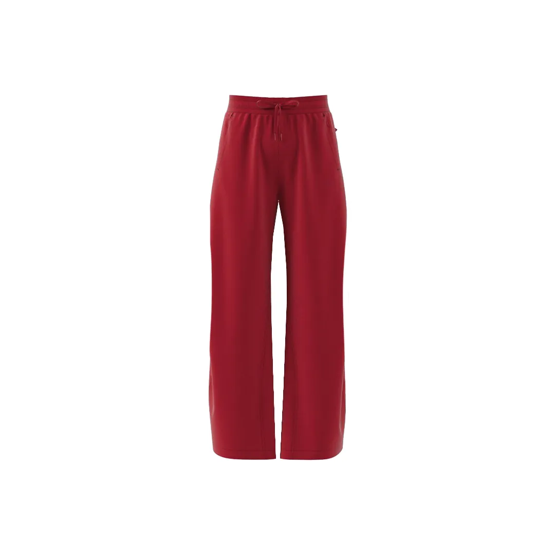 Adidas Knitted Sports Pants Women's Red