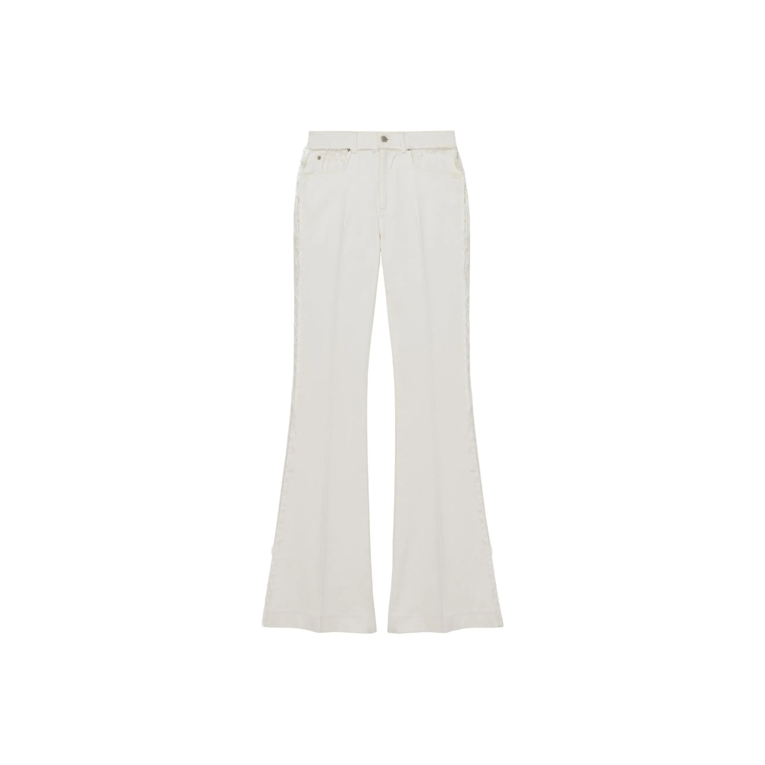 Alexander McQueen Raw Finish Flared Jeans