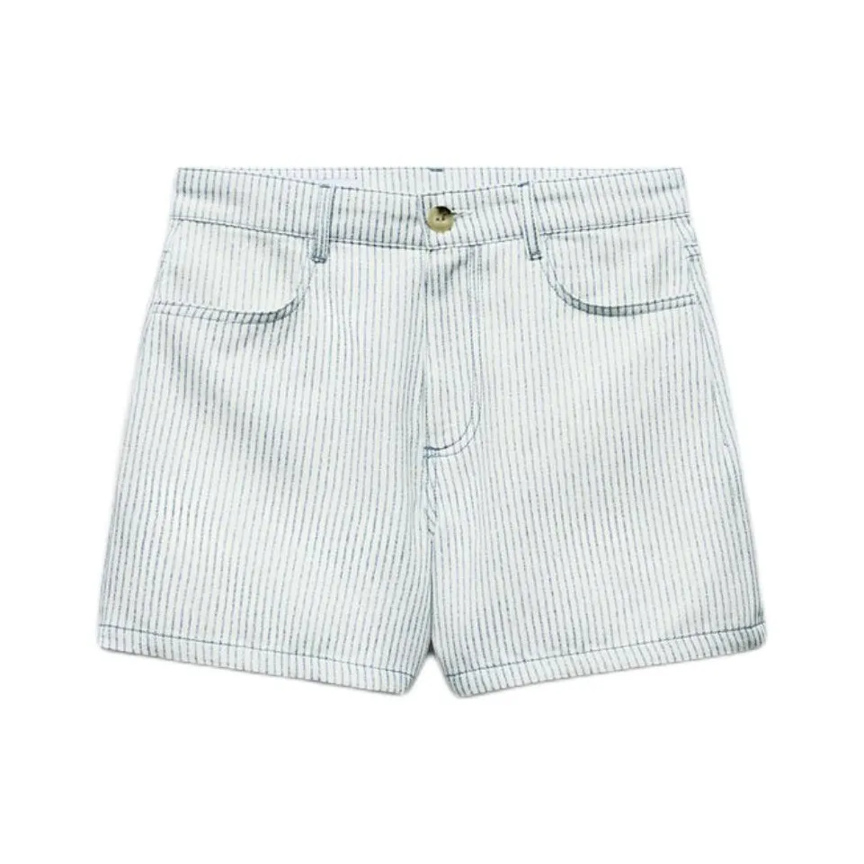 ZARA Повседневные шорты Женские Белые