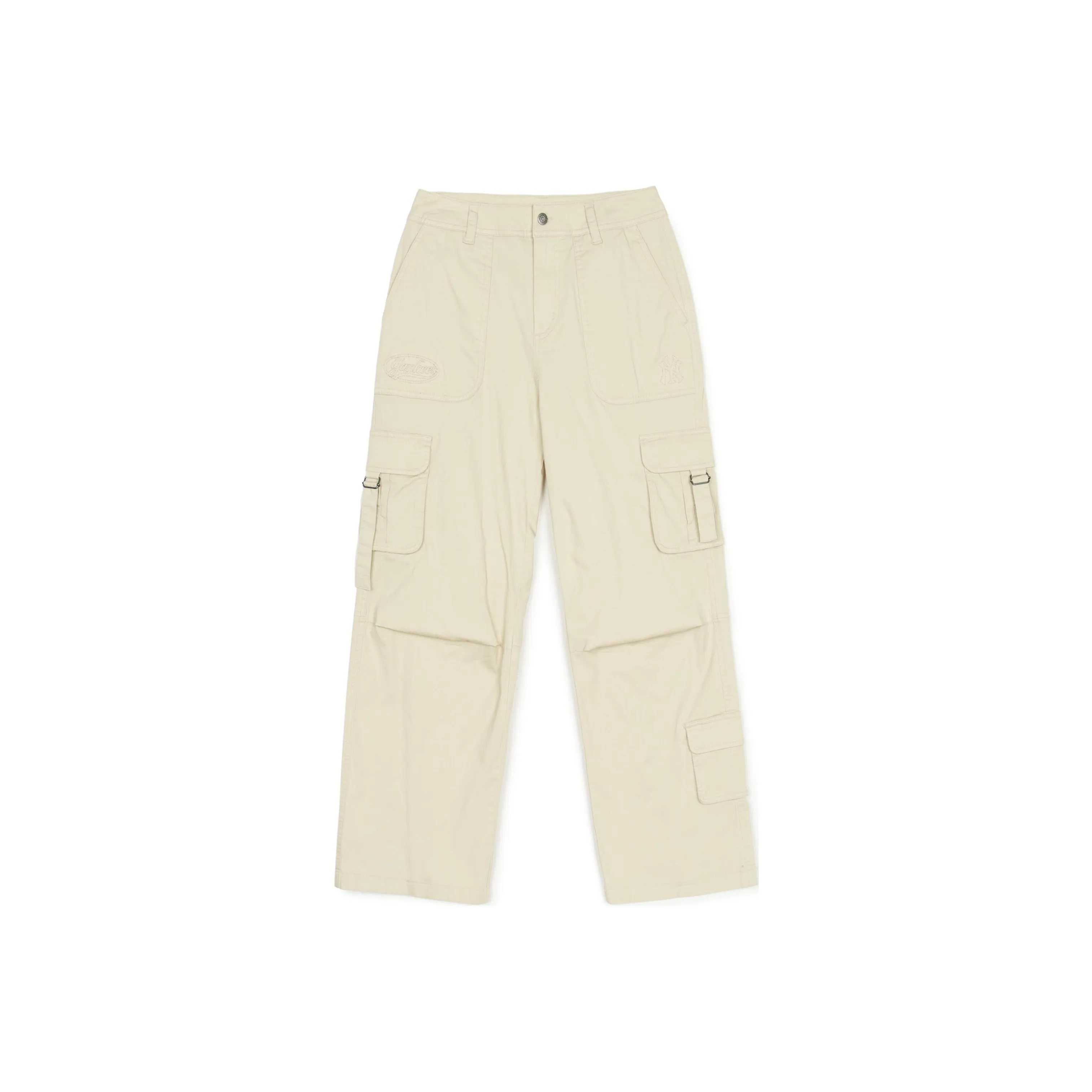 Mlb Base Logo New York Yankees Cargo Pants Women's Light Beige