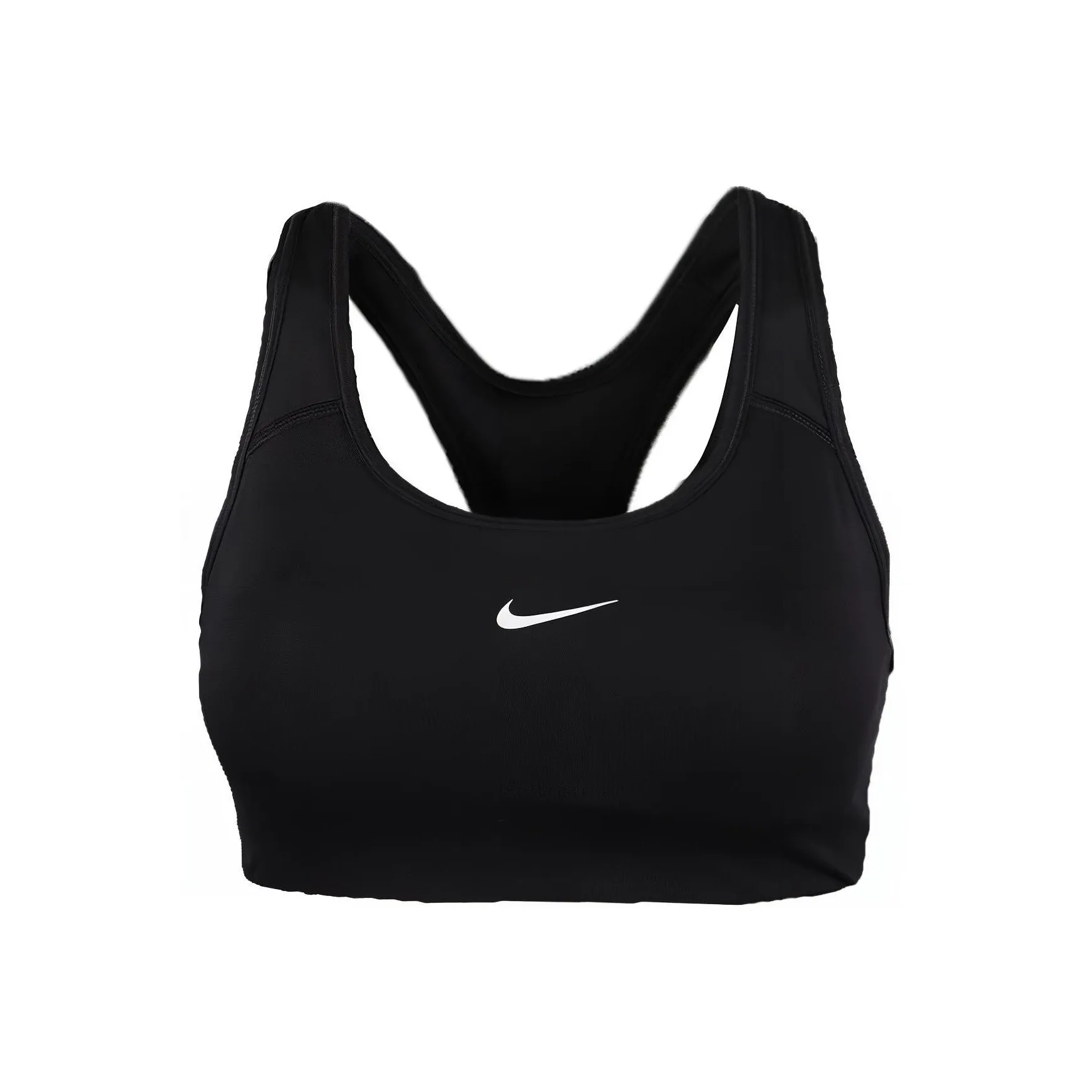 Nike Swoosh Dri FIT Women
s Medium Support One Piece Padded Sports Bra Black
