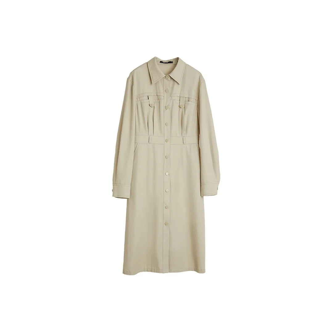 ELLE Длинное платье с длинными рукавами весна женское