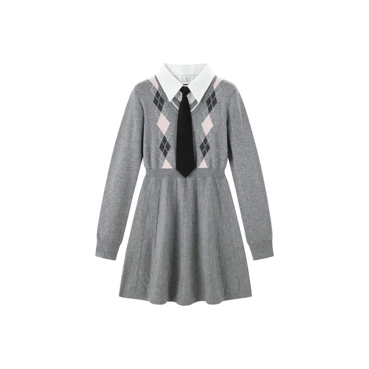 LEDIN Long Sleeved Dress Women's Meteor Gray