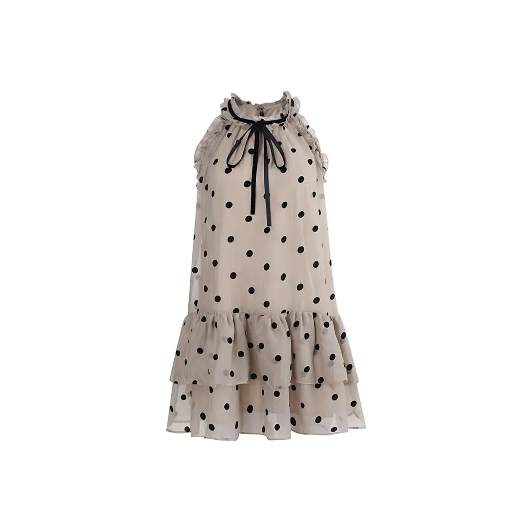 JOSR Sleeveless Dress Women's Polka Dot