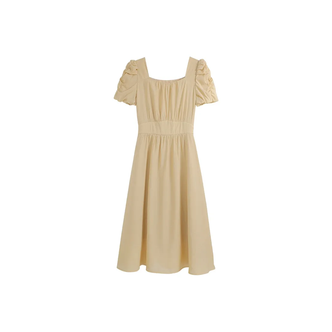 She Enjoys Short Sleeved Dress Women's Anise Yellow