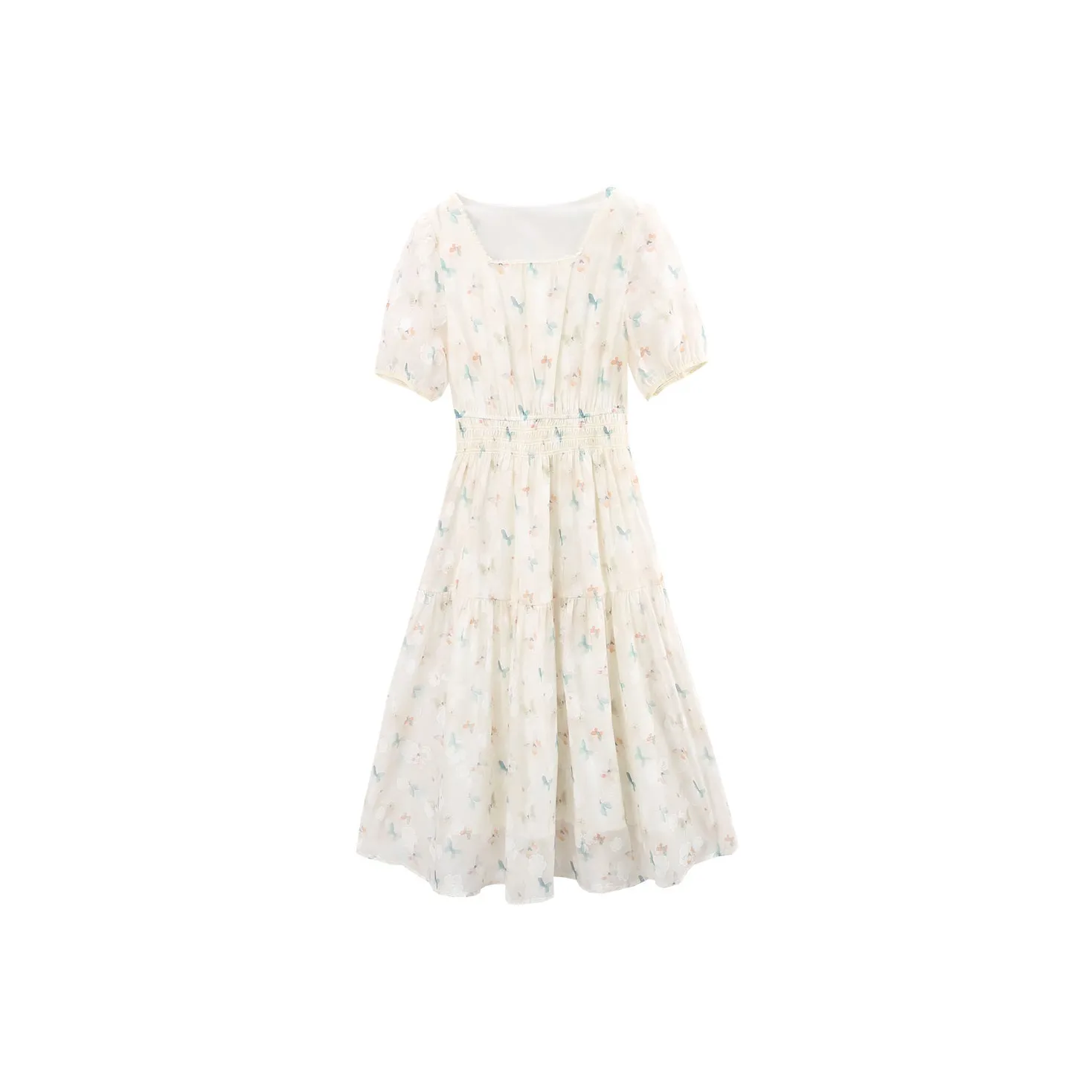 A Paradise For Awakening Short Sleeved Dress Women's Beige