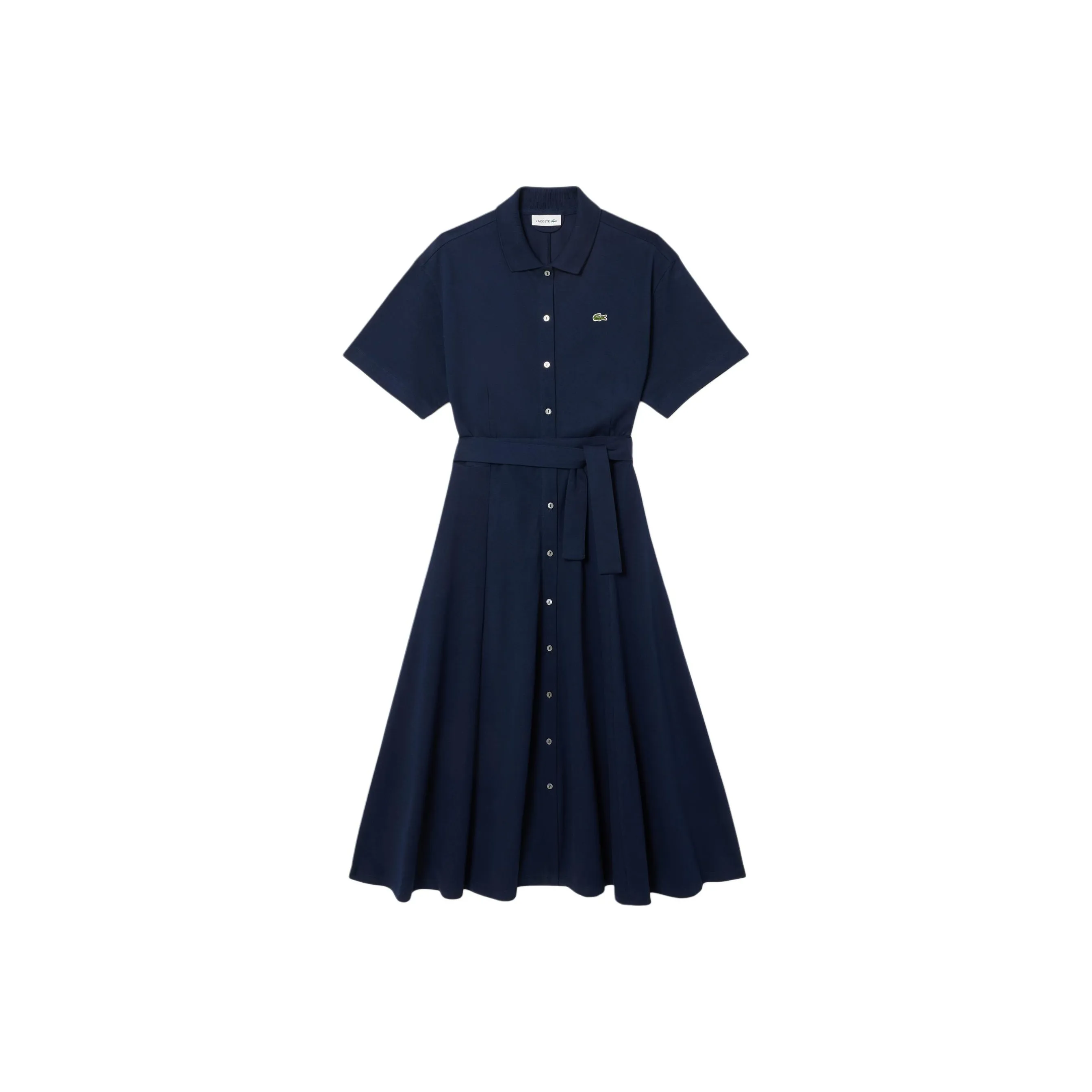LACOSTE Collaboration Короткое платье с короткими рукавами женское морской синий
