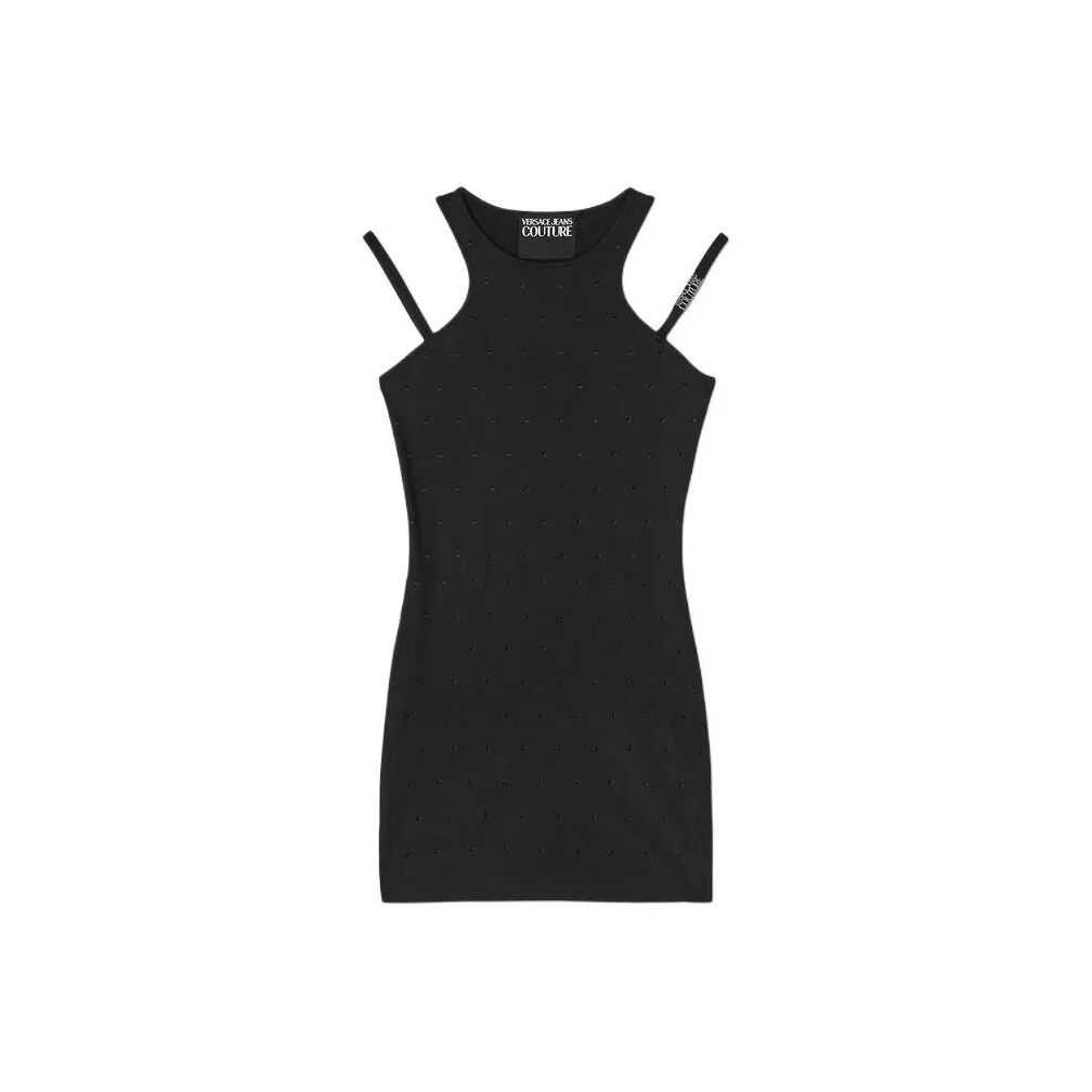 VERSACE Jeans Couture Crystal embellished Mini Dress