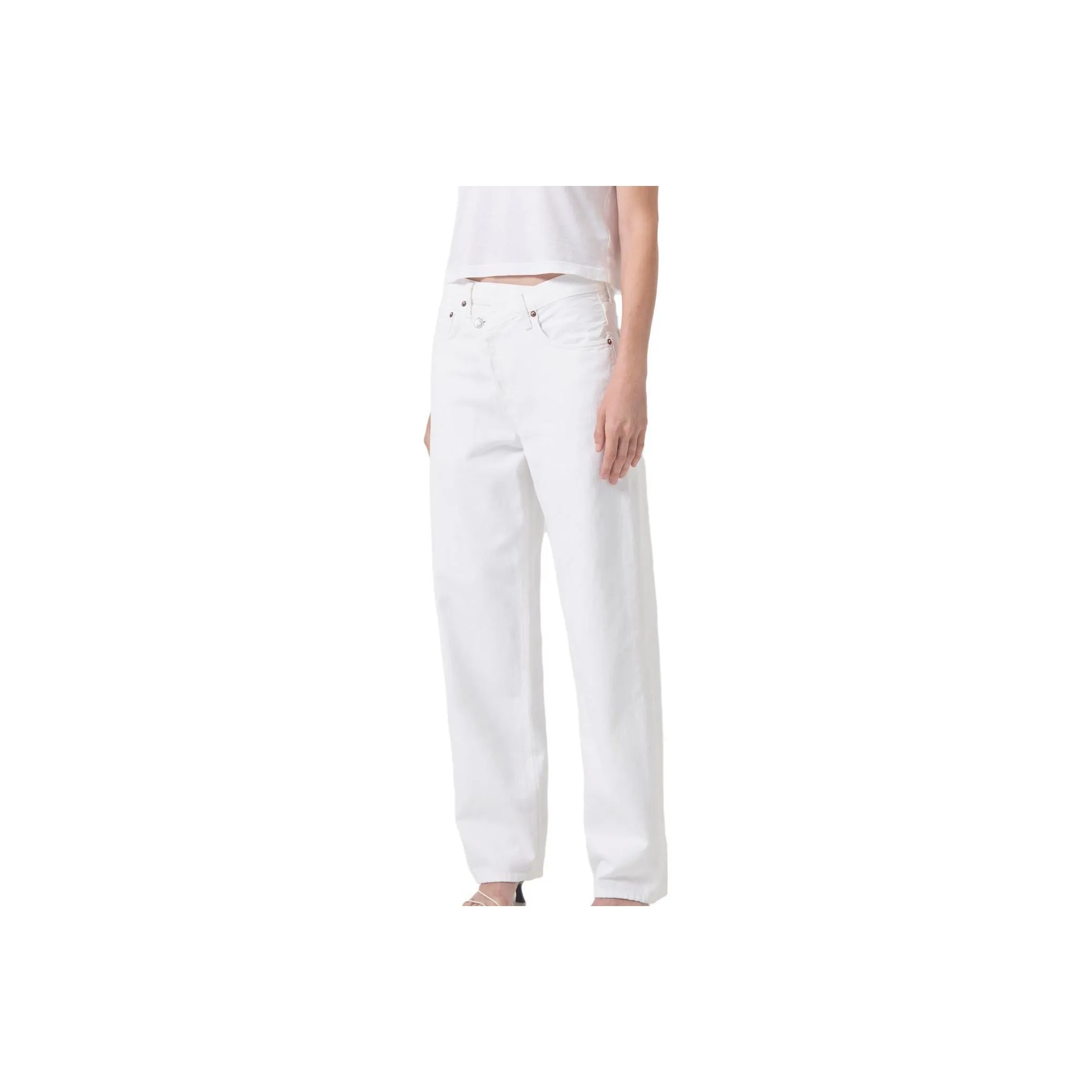 AGOLDE Criss Cross Straight Leg Jeans