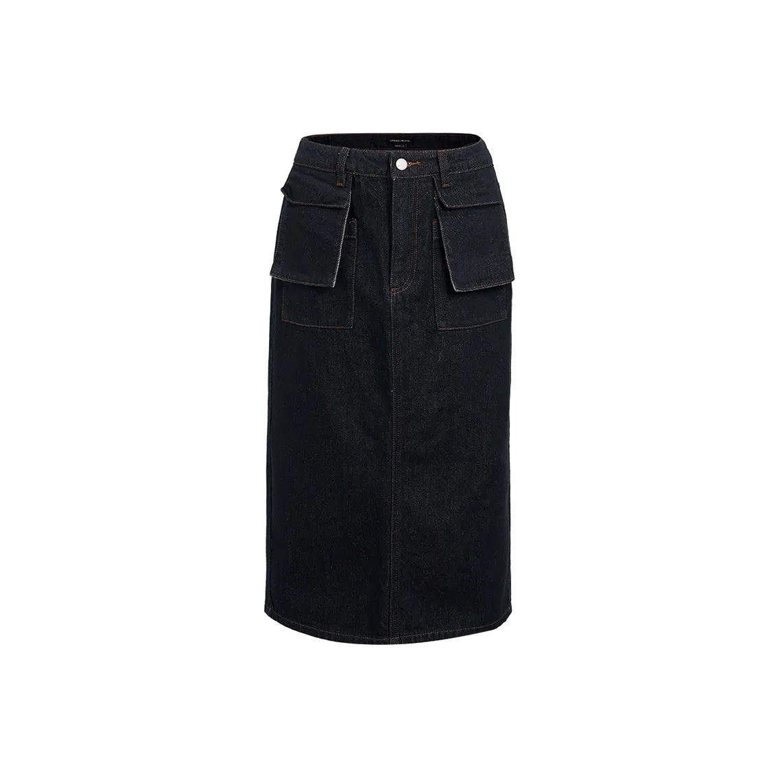 URBAN REVIVO Деним Длинная Юбка Женская
