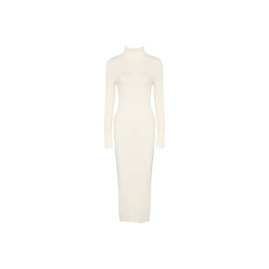 DPLAY Long Sleeved Dress Women's Creamy Apricot