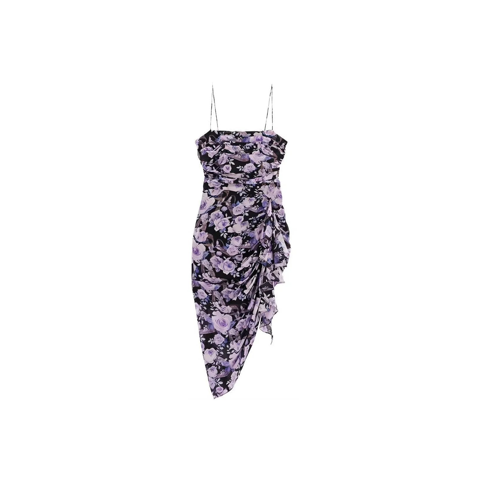Bebe Slip Dresses Women's Black Purple
