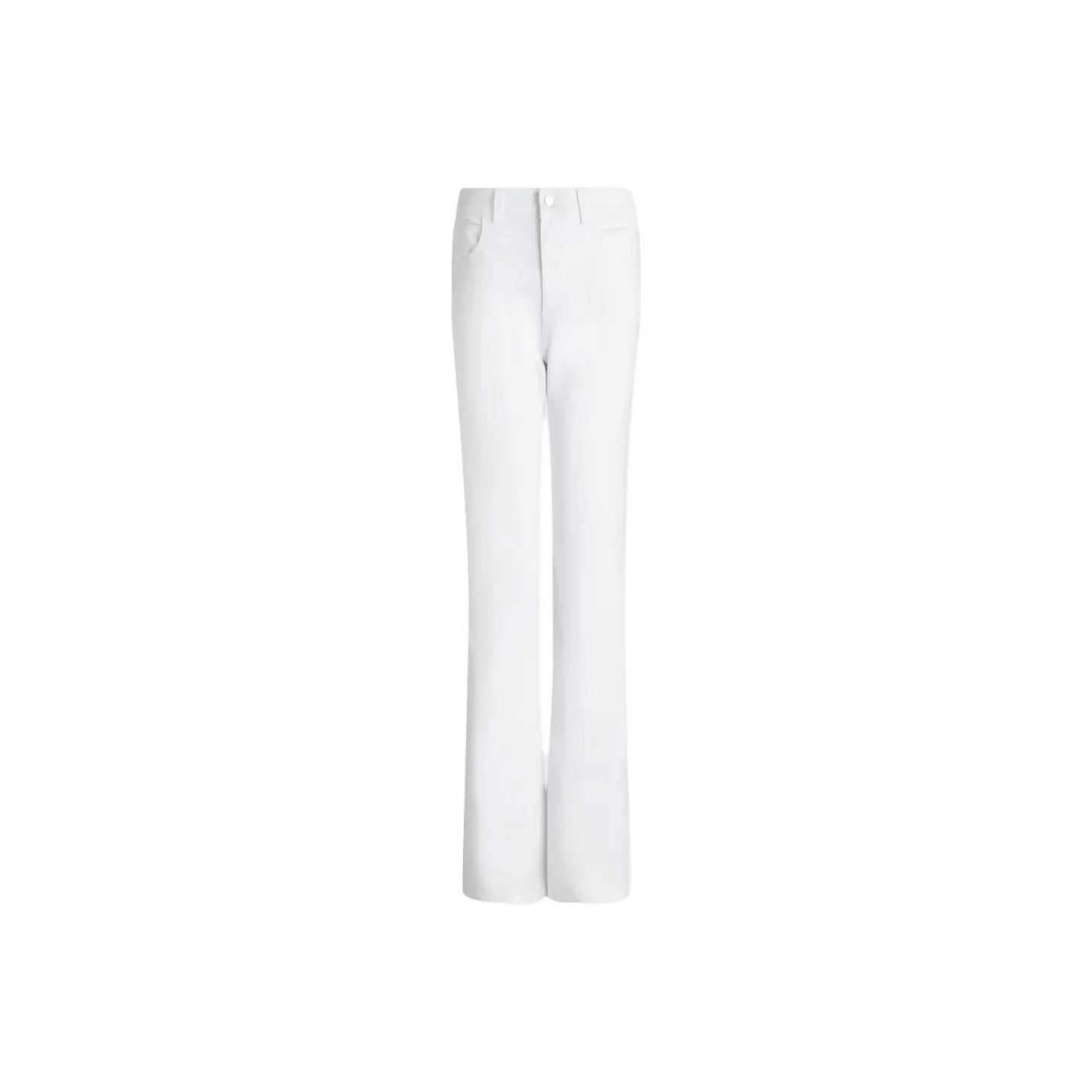 EMPORIO ARMANI J47 Mid rise Flared hem Jeans In Light Worn Stretch Denim