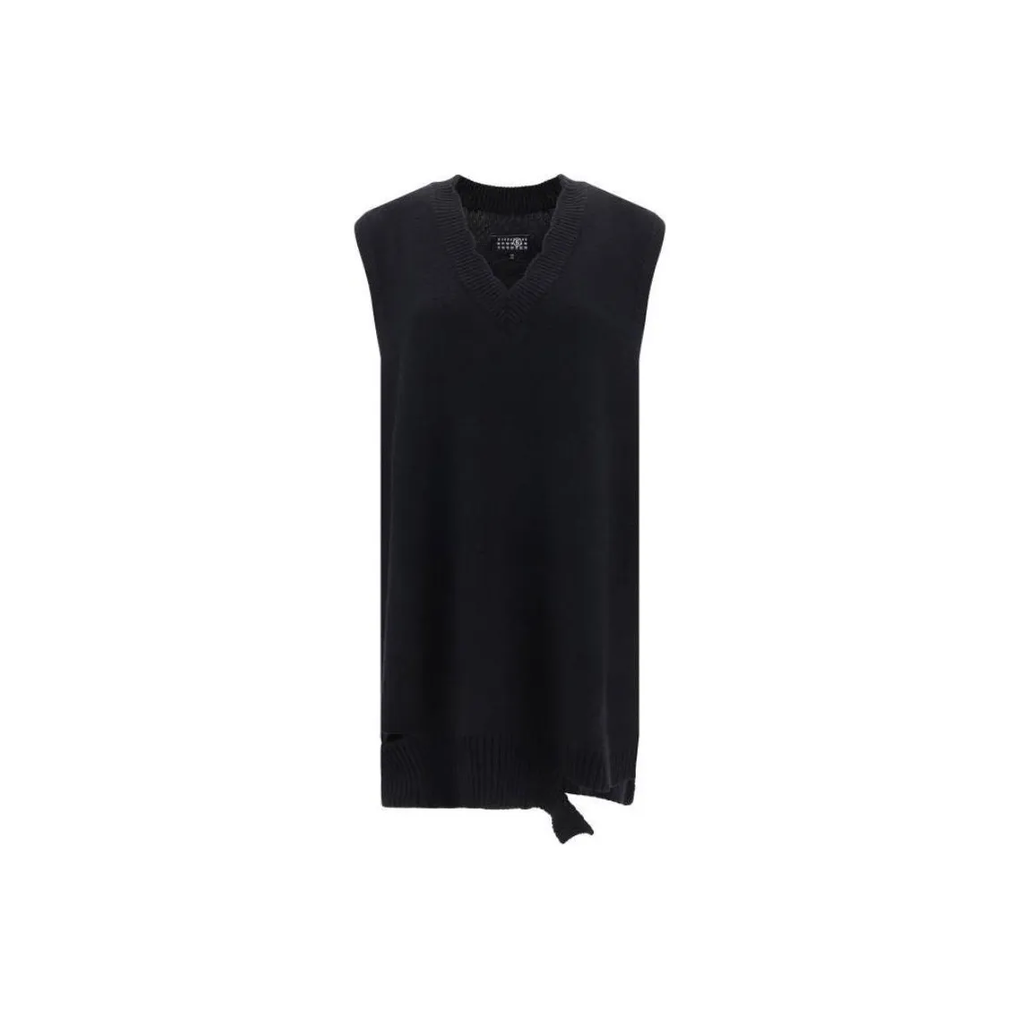 MM6 Maison Margiela V Neck Sleeveless Mini Dress