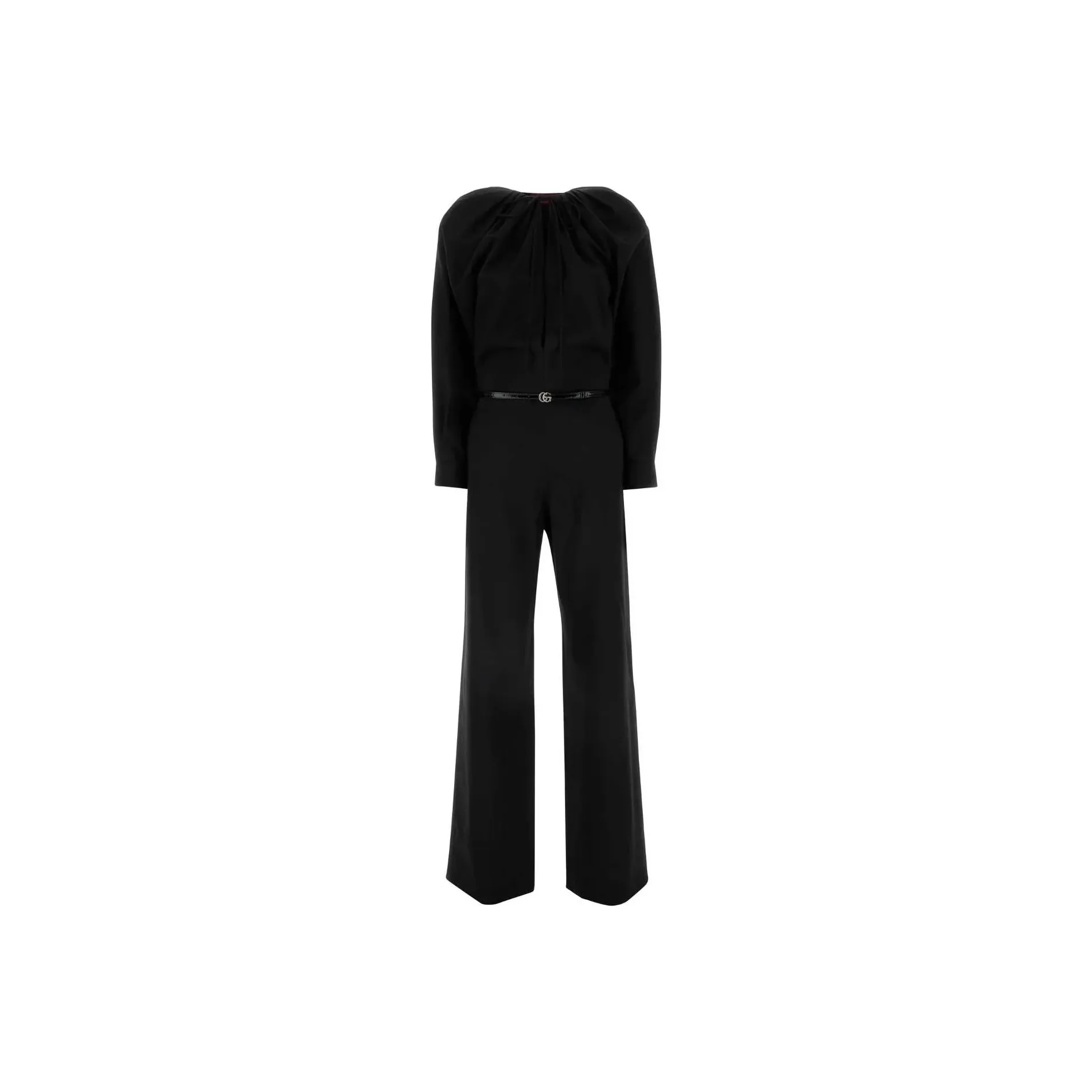 GUCCI Double G Buckle Keyhole Neck Jumpsuit