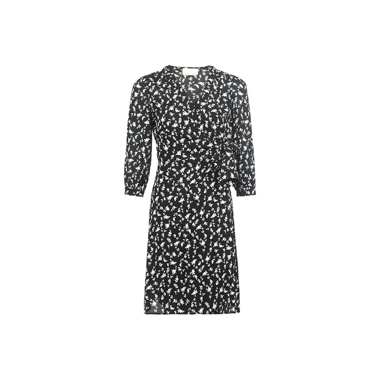 I BLUES Short Sleeved Dresses Women's Black White