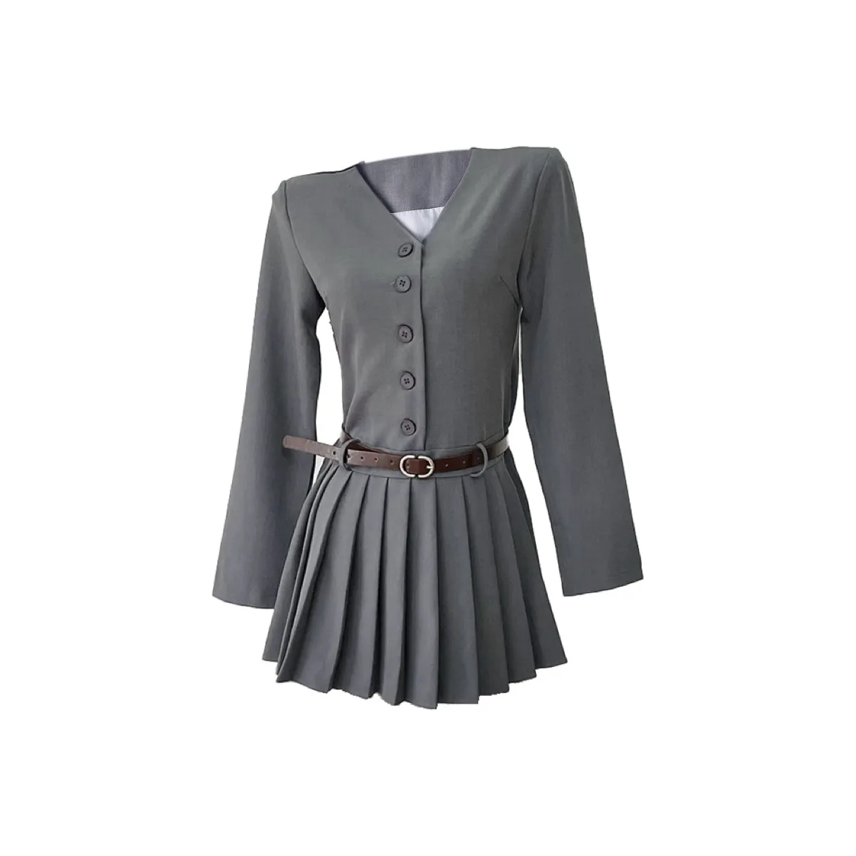 AURORA MUSE Long Sleeved Dresses Women's Gray