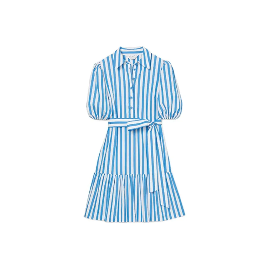 Kate Spade Striped Puff Sleeve Dress
