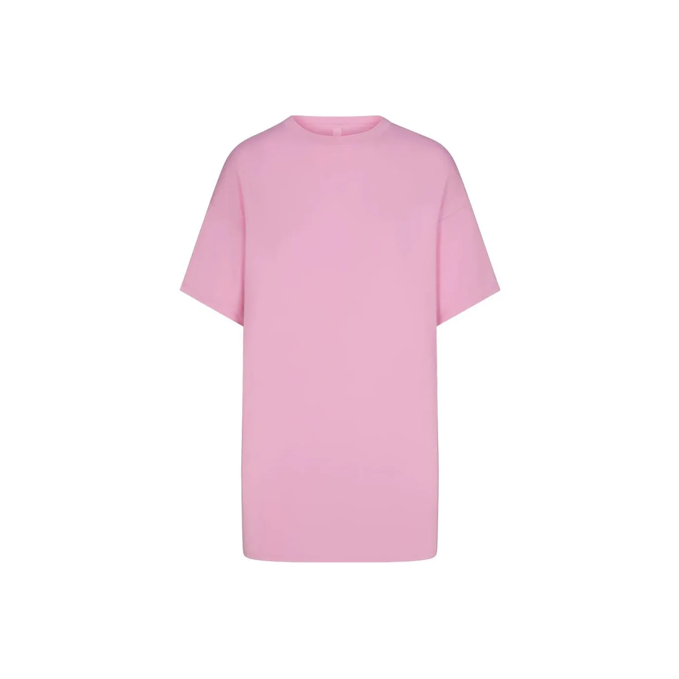 SKIMS SLEEP T SHIRT MINI DRESS Short Sleeved Dresses Women's BUBBLE GUM/Bubble Gum
