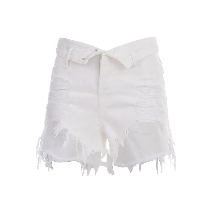 alexander wang Белые Женские Джинсовые Шорты