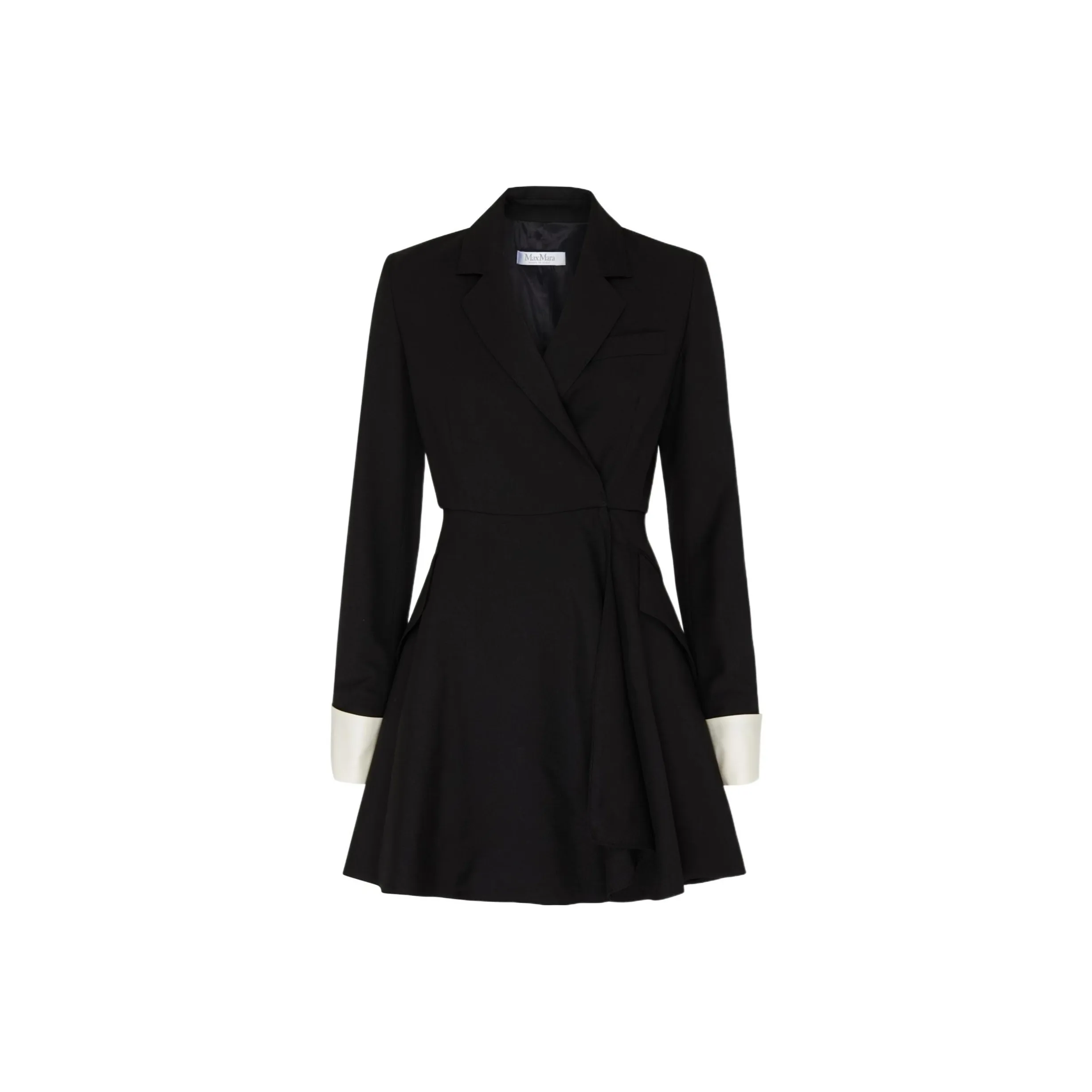 Max Mara Pleated Long Sleeved Blazer Dress