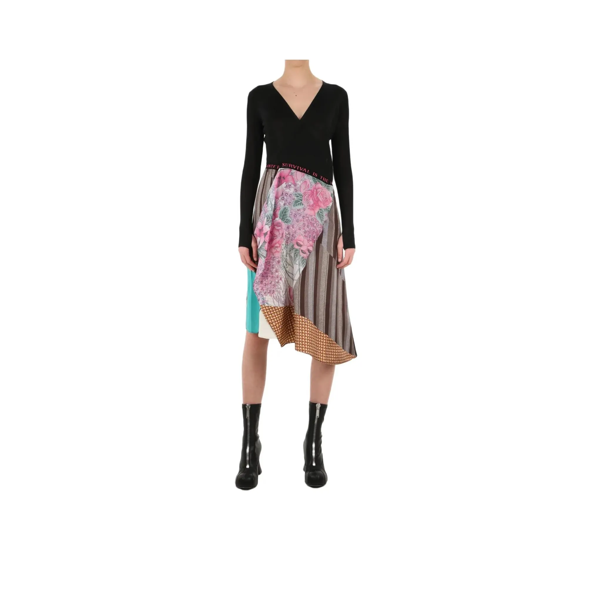 Marine Serre Long-Sleeved Dresses Women's Multicolor